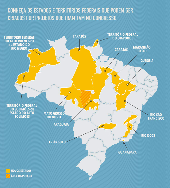 Mapa do Brasil do futuro e a representatividade política.