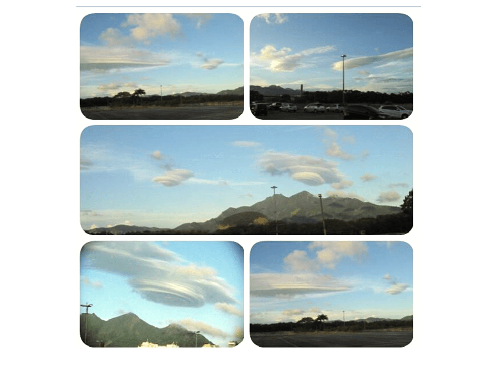 Nuvens de formação lenticular (maciço do tijuca/rj)