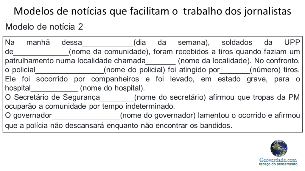Modelo de notícia!