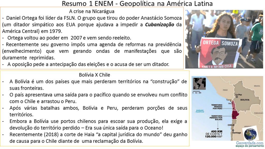 Dicas de Geopolítica para o ENEM – América&nbsp;Latina
