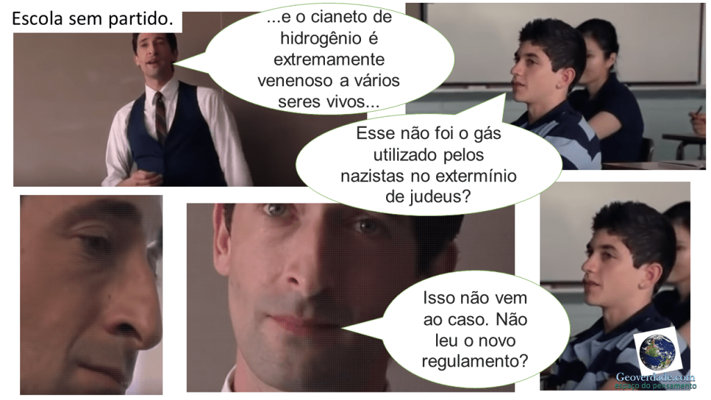 Aula de química na “Escola sem partido”.
