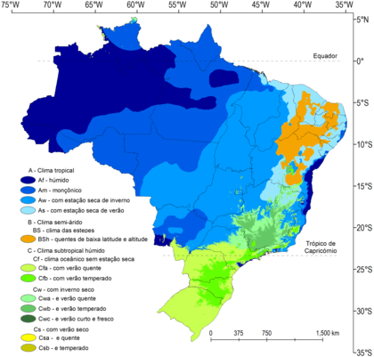 Os Climas no Brasil&nbsp;(atividade)